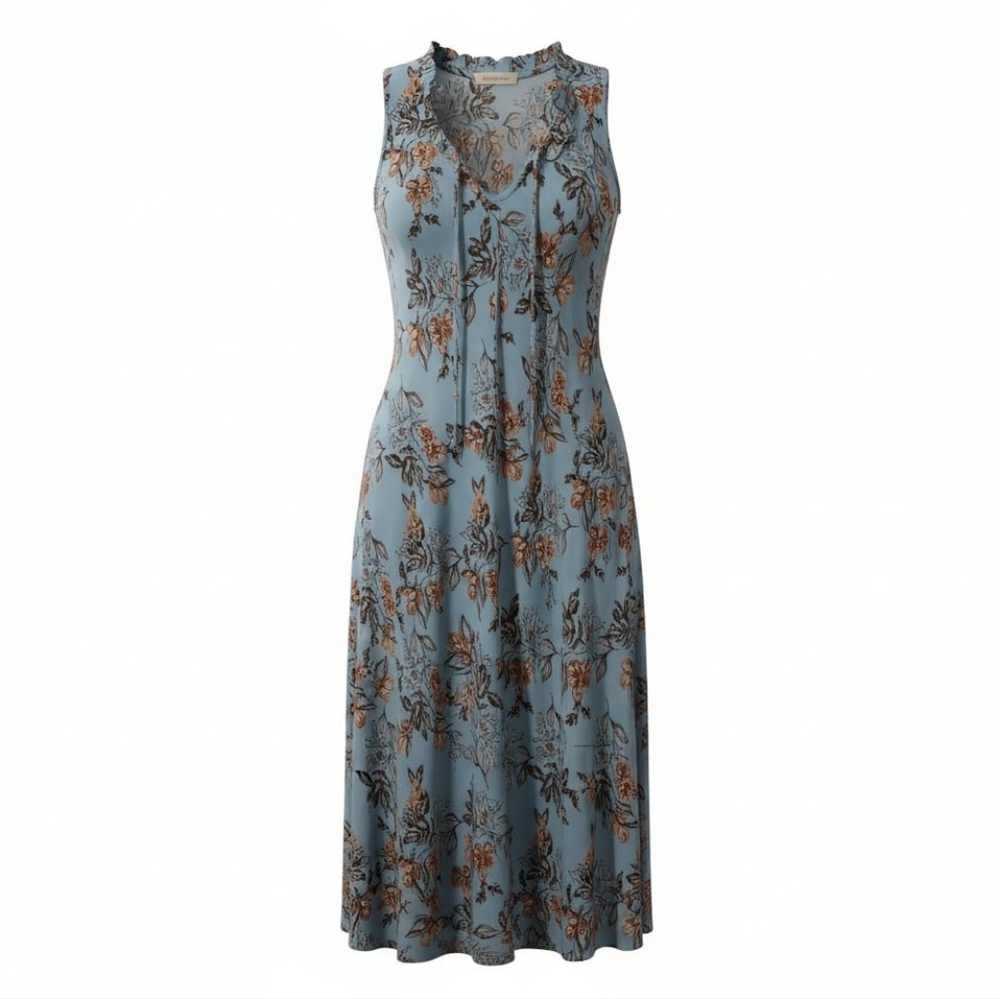 Whimsical Fairy Cottagecore Y2K Spring Summer Tank Floral Dress Size L
